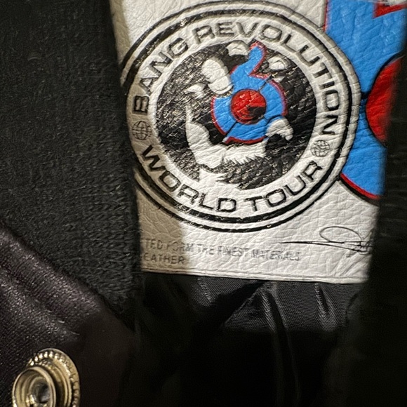 Bang Revolution World Tour Leather Jacket Men’s XL NWT - Picture 4 of 5